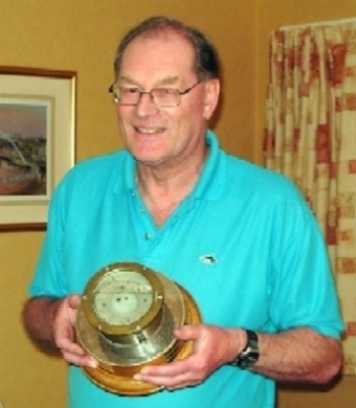 Dave Caudwell winning the Chichester Trophy for his map of Simonside for BOC 2004