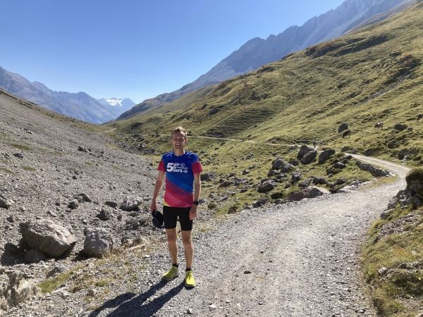 Peter altitude training at Livigno